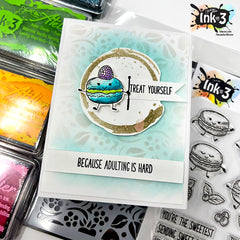 Macaron Cuties 4x6 stamp set