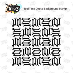 Tool Time Digital Background Stamp