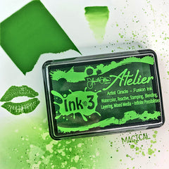 Atelier Goddess Green ~ Artist Grade Fusion Ink ~ Fleurette inkon3.com