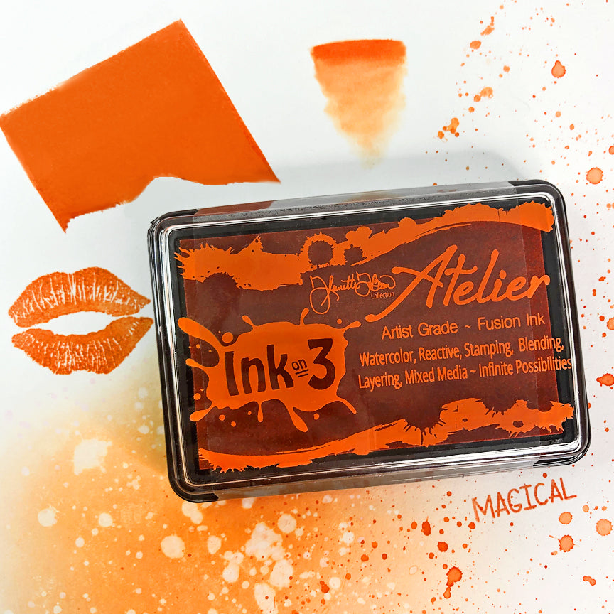 Marigold Orange Atelier ~ Artist Grade Fusion Ink ~ Fleurette inkon3.com