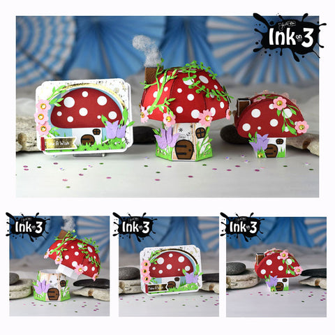 Holly Days One Piece Boxes 3D SVG Kit