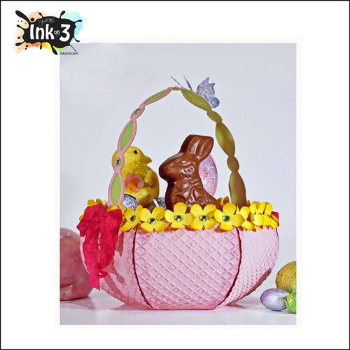 3D SVG Kit Flower Basket inkon3.com