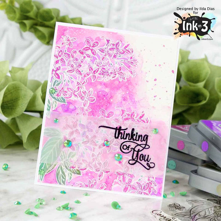 Card using Lilac Dreams 4x6 stamp set by ~ Ilda