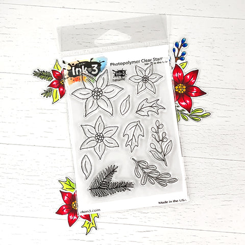 Holiday Wreath 4x6 Stamp Set