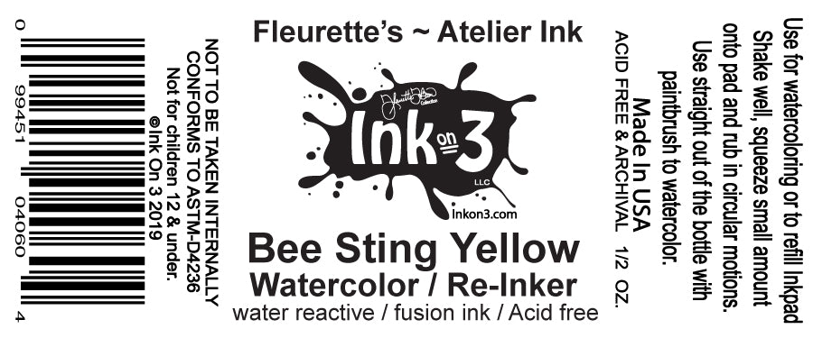 Atelier Watercolor / Re-inker Bee Sting Yellow inkon3.com