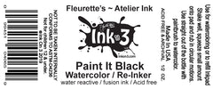 Atelier Watercolor / Re-inker Paint It Black inkon3.com