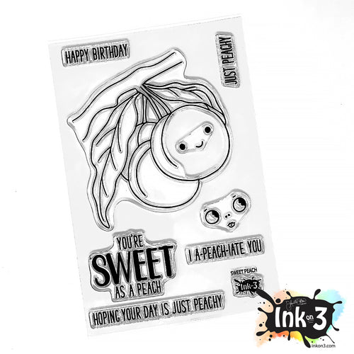 Sweet Peach 4x6 Stamp inkon3.com
