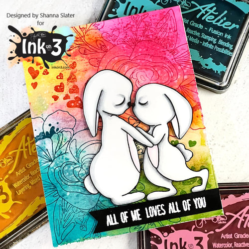 Honey Bunny Stamp set  Card Example inkon3.com