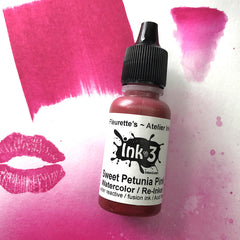 Atelier Watercolor / Re-inker Sweet Petunia Pink ~ Artist Grade Fusion Ink
