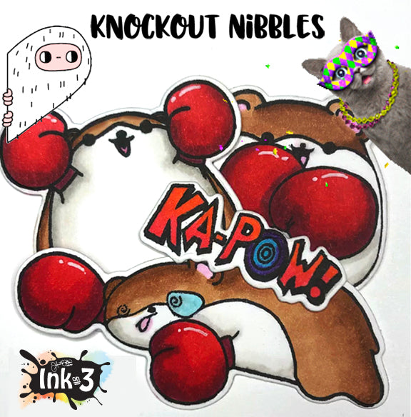 Knockout Nibbles 4x6 Stamp Set inkon3.com