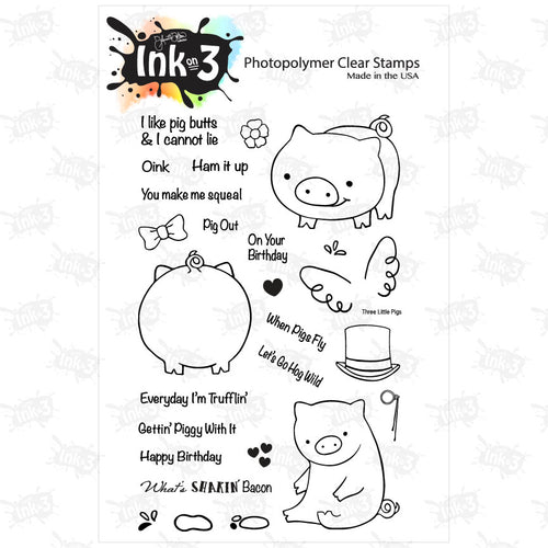 Three Little Pigs 4x6 Clear Stamp Set