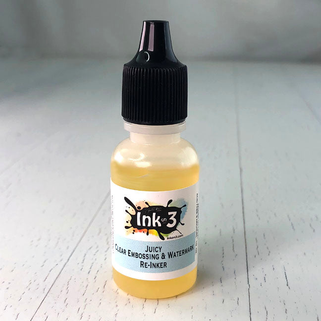 Re - Inker Juicy Clear Embossing & Watermark Ink by Inkon3.com
