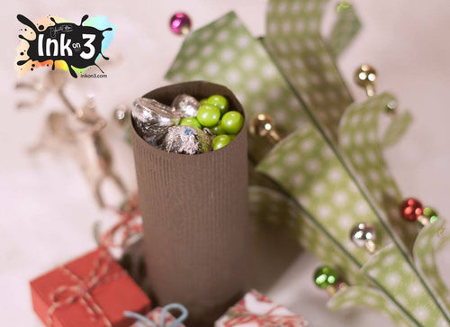 3D SVG Cut File Christmas Tree Box